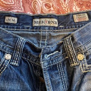 MEK 34x34 Straight Leg Denim Jeans